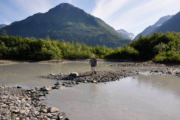 John Smythers at Valdez Glacier