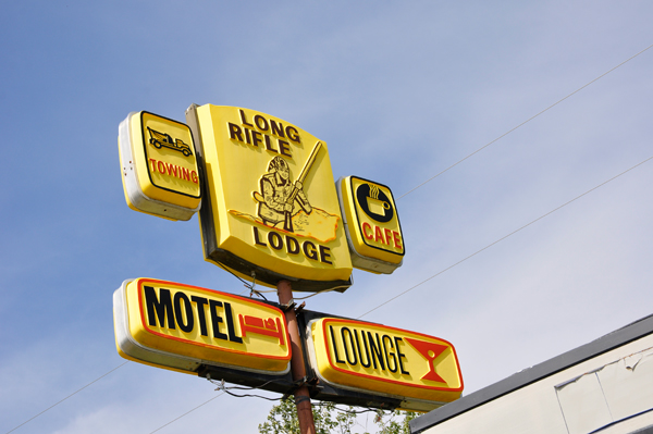 Long Rifel Lodge sign