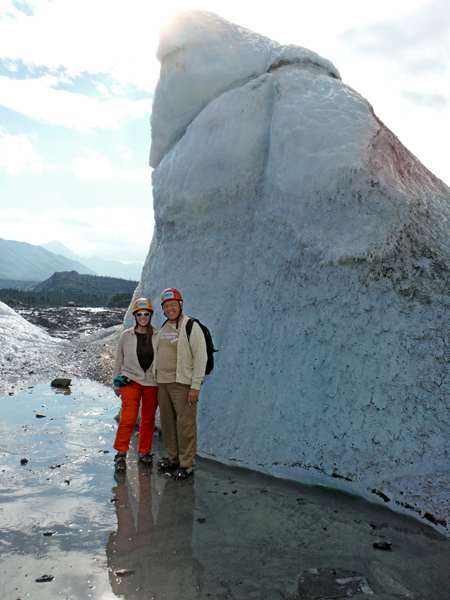 the two RV Gypsies on the Matanuska Glacier