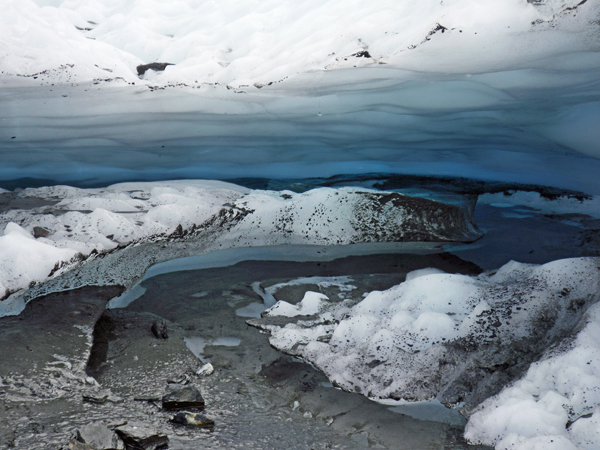 big sheet of ice at Matanuska Glacier