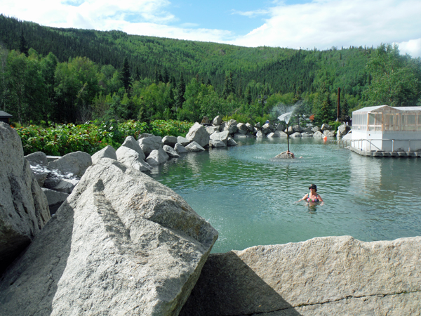 Karen Duquette in Chena Hot Springs