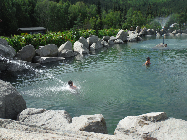 Karen Duquette in Chena Hot Springs