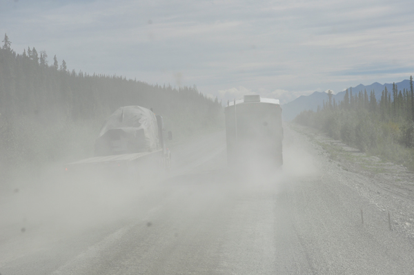 bad roads in Yukon