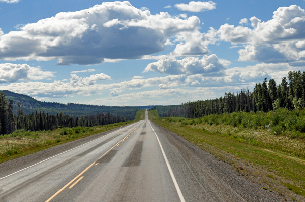 5-mile road view