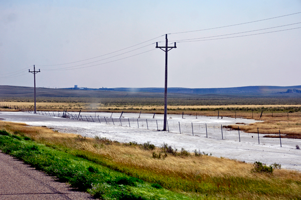 higg water alongside the road