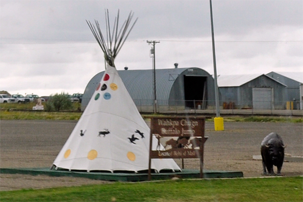 Buffalo jump teepee ad