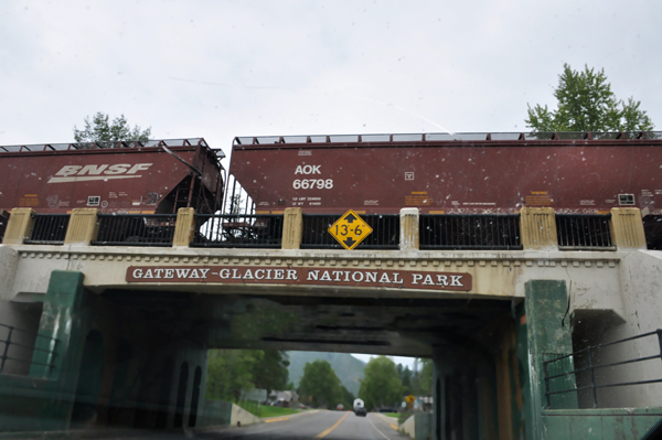 west entrance to Glacier National Park