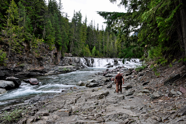 Lee Duquette at McDonald Falls