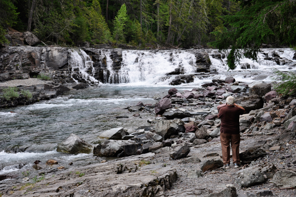 Lee Duquette at McDonald Falls