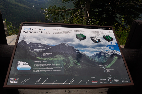 sign about glaciers
