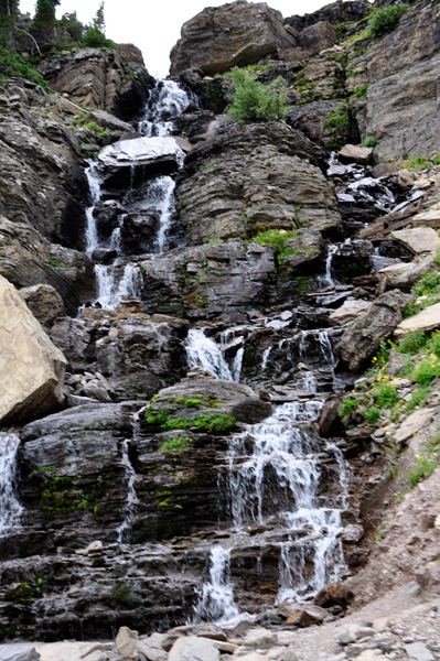 Waterfalls everywhere in Glacier National Park