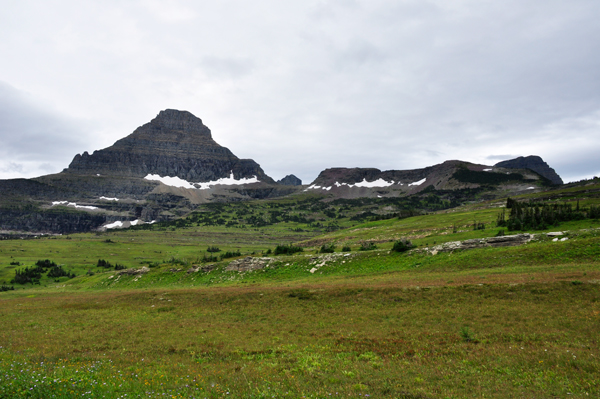 mountain and snow