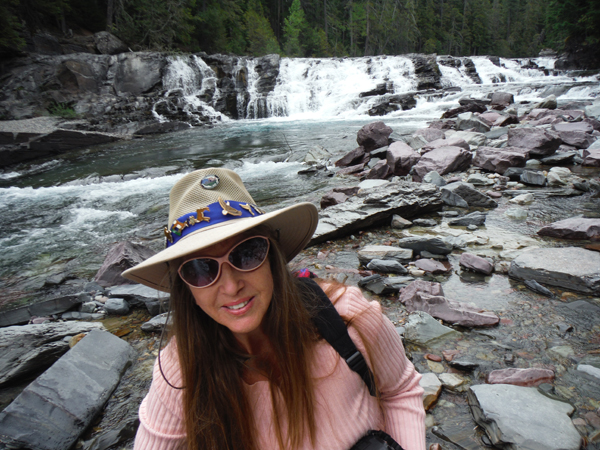 Karen Duquette at McDonald Falls