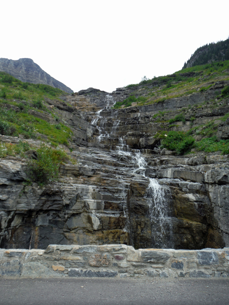 Waterfalls everywhere in Glacier National Park