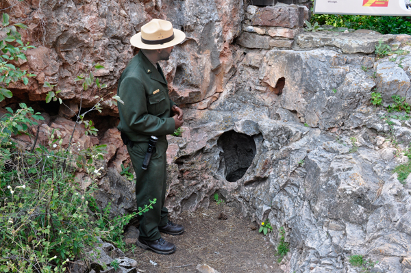 The natural cave entrance