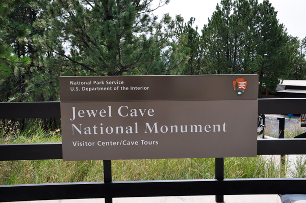 Jewel Cave National Monument sign