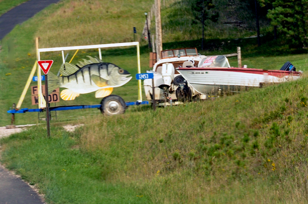 big fish on a trailer