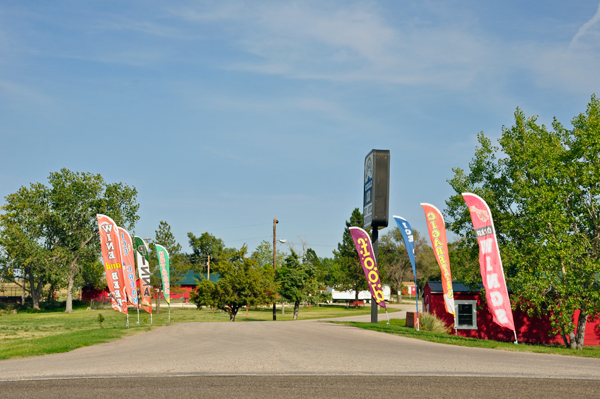 entrance to Badlands Circle 10 campground