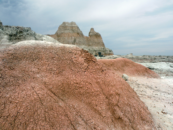 beautiful red mounds on the Door Trail