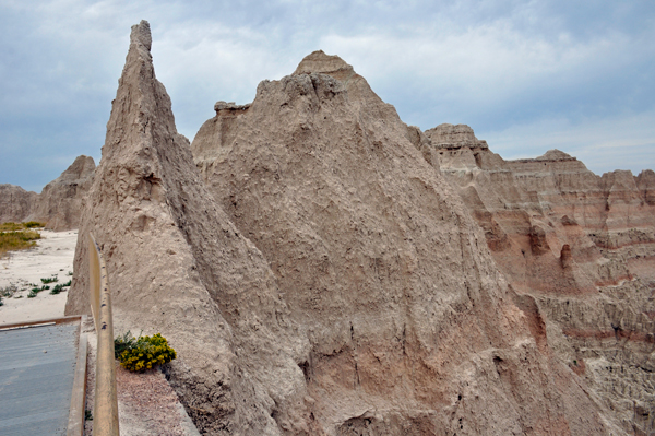 sharp cliffs