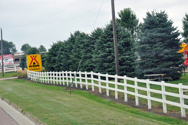 Sioux Falls KOA entrance