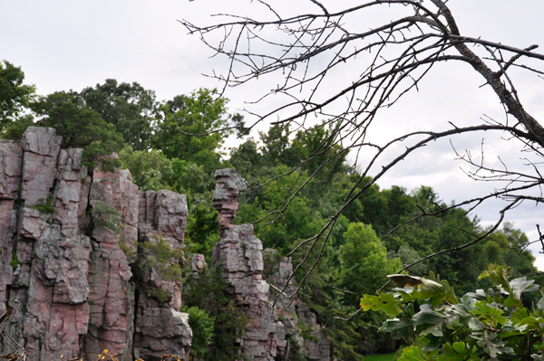 formations at Palisades State Park