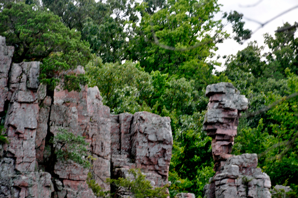 formations at Palisades State Park