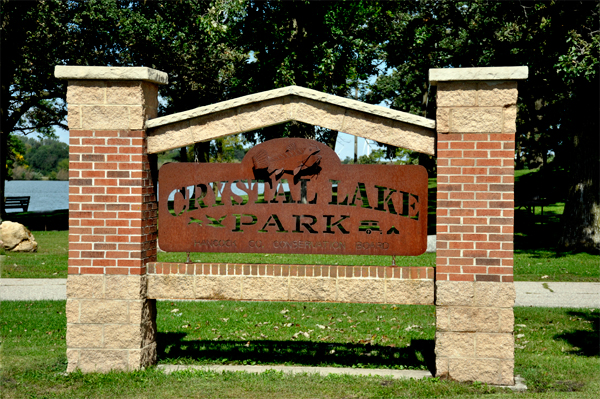 sign: Crystal Lake Park