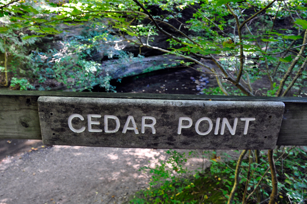 Cedar Point sign