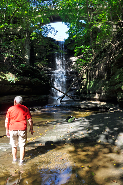 Lee Duquette at Lake Falls