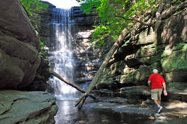 Lee Duquette at Lake Falls