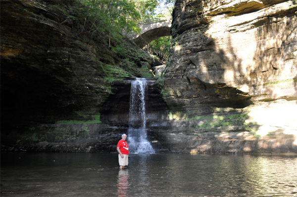 Lee Duquette in the water