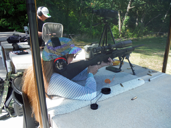 Karen Duquette at the 200 yard targets