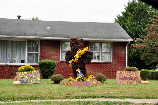 Jesus hay display