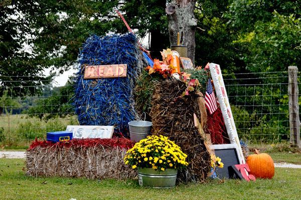 hay bale trail - school hays