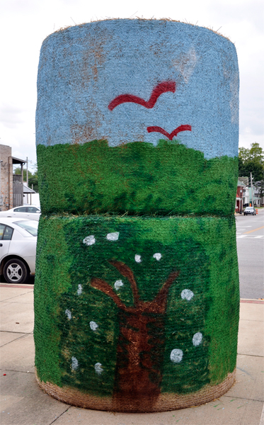 hay bale trail -
