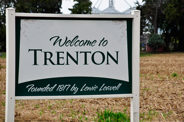 Welcome to Trenton sign