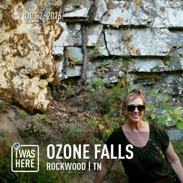 Karen Duquette at Ozone Falls