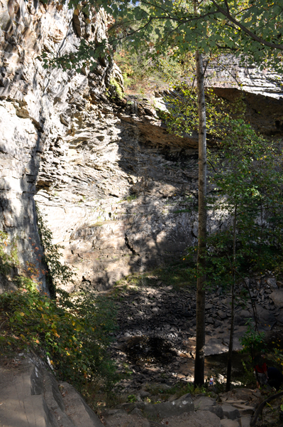 a glimpse of Ozone Falls