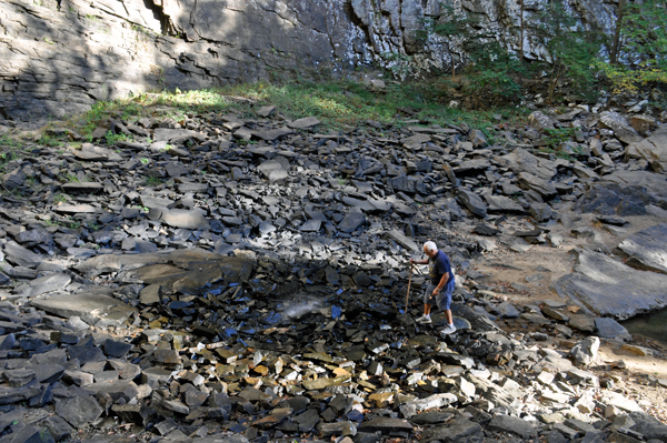 Lee Duquette approached Ozone Falls