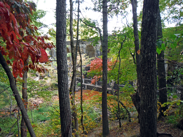 Cumberland Mountain Bridge and some fall colors