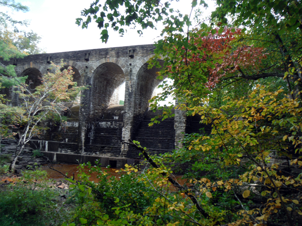 Cumberland Mountain Bridge and some fall colors