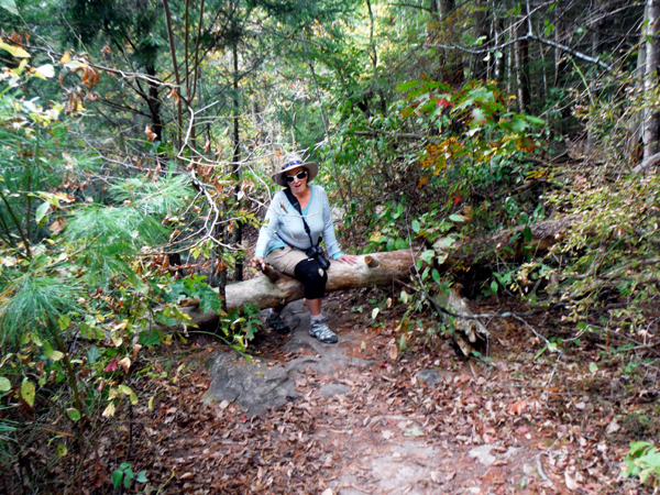 Karen Duquette on Cumberland Plateau Nature Trail