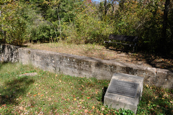 plaque: G.E. Harrison and J. Ridley Mitchell Dam