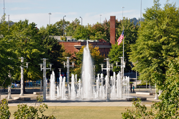 The Court of Flags Fountain