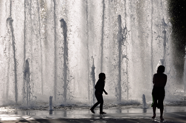 The Court of Flags Fountain