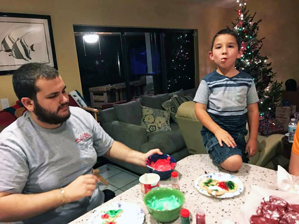 making cookies for Santa