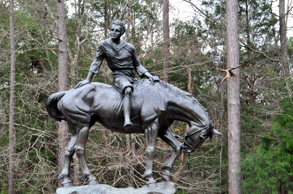 statue called Andrew Jackson A Boy of The Waxhaws
