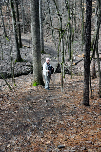 Lee Duquette on the trail