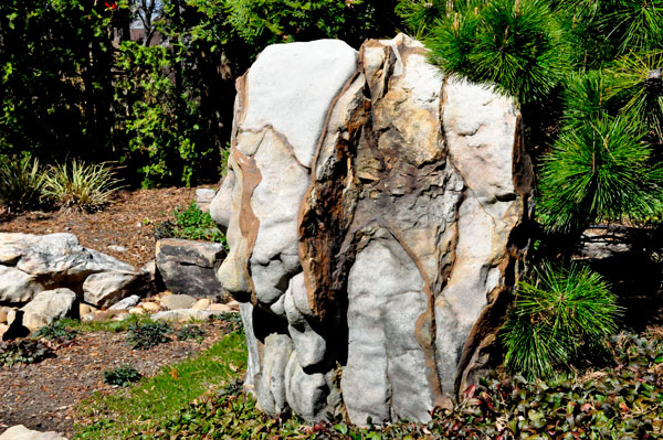 a face in a big rock